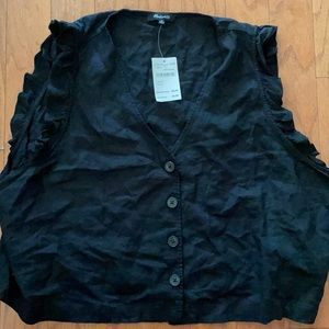 Madewell  V-Neck Knit Tank Top mid crop size 20